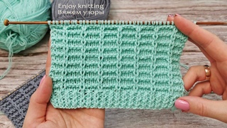 УНИВЕРСАЛЬНЫЙ Вафельный Узор Спицами | Simple Waffle Knitting Pattern