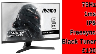 iilyama BLACK HAWK G-MASTER G2440HSU-B1 - 75Hz, 1ms, IPS, Freesync, Black Tuner for £130???
