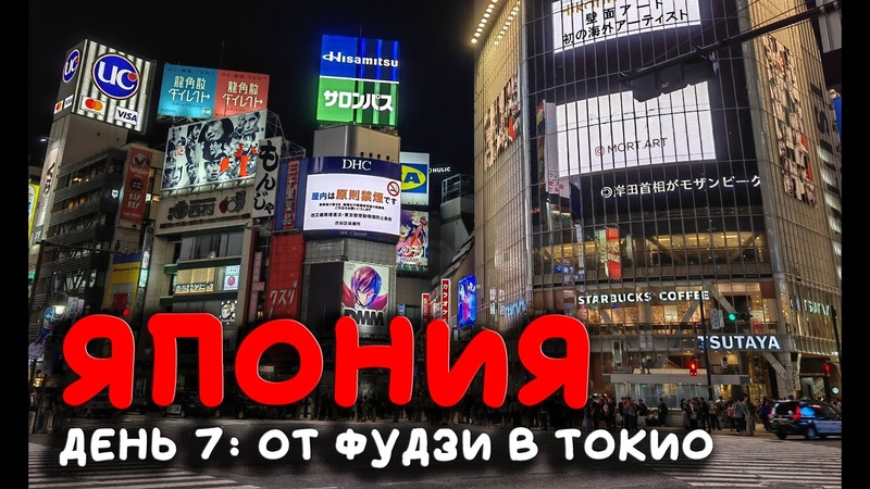 Знакомство с Японией. День 7: невероятная Фудзи и вечер в