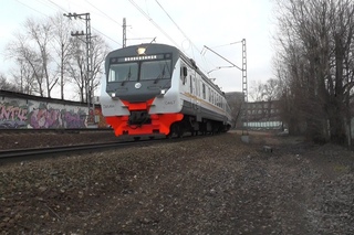 Электропоезд ЭД4М-0467 ЦППК станция Москва-Рижская