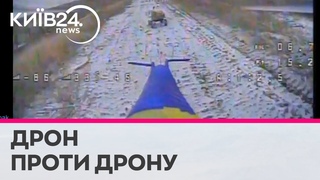 Український FPV-дрон знищив російський дрон на колесах, що віз боприпаси під Авдіївкою