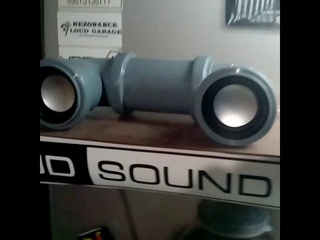 Колонки из канализационной трубы за 250р