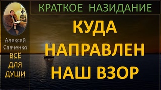 Куда направлен наш взор? Беседы для души. Краткое назидание. Алексей Савченко - всё для души