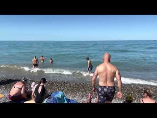 Сочи Лазаревское сегодня пляж Щастье