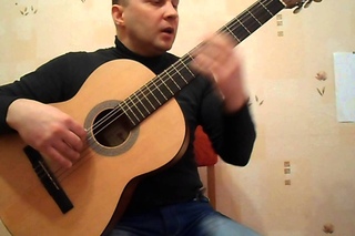 Самая простая мелодия на гитаре для начинающих.Урок