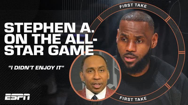 HELL NO Stephen A. did not enjoy the NBA All Star Game , First
