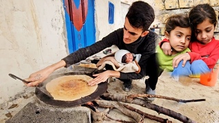 The young engineer does all the housework in the absence of the orphaned children's mother
