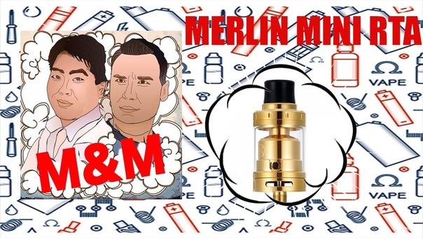 Merlin Mini RTA l by Augvape, золотая красота с двумя