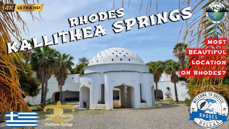 KALLITHEA SPRINGS Most Beautiful location on Rhodes, Greece, 4 K
