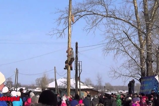 Проводы зимы 2014. Взятие масленичного столба