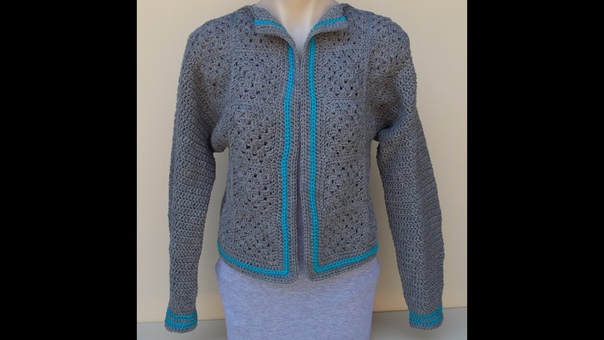 Granny Square Jacket Crochet Tutorial Part 1 of