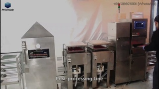 Dental models post-processing machines production line