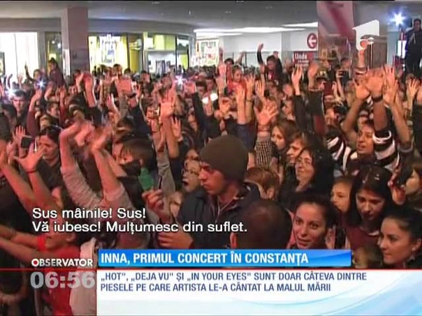 Inna a concertat pentru prima dată la Constanța