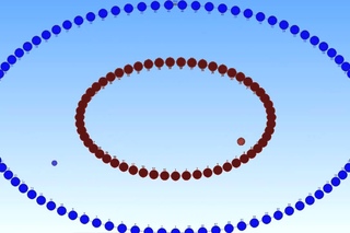 Inharmonic “Golden Rhythmicon“ - Fibonacci Sequence in Pairs Approaching Golden Ratio - with Bounce