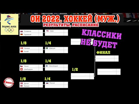 Без Чехии, США, Канады. Все пары . Хоккей. Олимпиада.