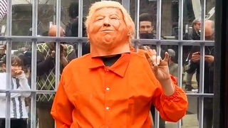 ХЕСУС НА МИТИНГЕ АРЕСТА ТРАМПА