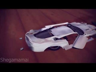 [MMD Crush] Miku have fun crushing big toy car in stockings