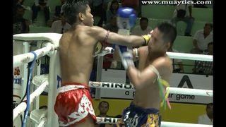 Muangthai Sor. Boonyiam (130lbs,RED) vs Tuanpae TheBestUdon (130lbs,BLUE).