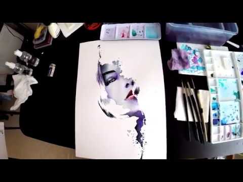 Cora watercolor