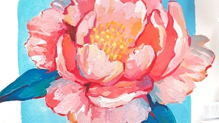 Gouache painting