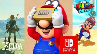 Super Mario Odyssey y Zelda Breath of the Wild Trailer Nintendo Labo VR HD