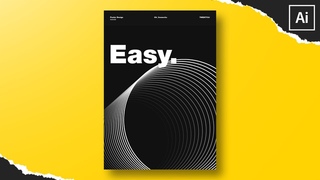 How To Create an Easy Poster Design in Illustrator | Illustrator Tutorial | Lineworks