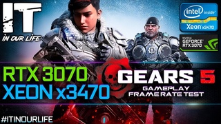 Gears 5/Xeon x3470/RTX 3070/Gameplay/Frame Rate Test [1080p, 1440p, 2160p]