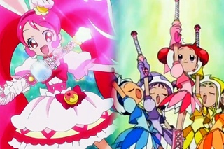 Kirakira☆Precure vs Ojamajo Doremi - Candy Rod & Sweet Poron Attacks (Comparison)