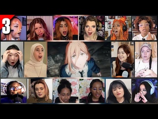 [Girls React] Chainsaw Man Episode 3 Reaction Mashup | チェンソーマン