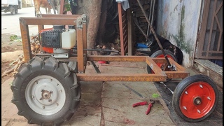 Homemade Mini Tractor | home made small tractor - Go Kart | Mini Tractor | petrol version