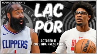LA Clippers vs Portland Trail Blazers Full Game Highlights | Oct 11 | 2024-25 NBA Preseason