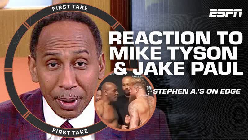First Take reacts to Mike Tyson slapping Jake Paul TYSON MEANS BUSINESS Ryan