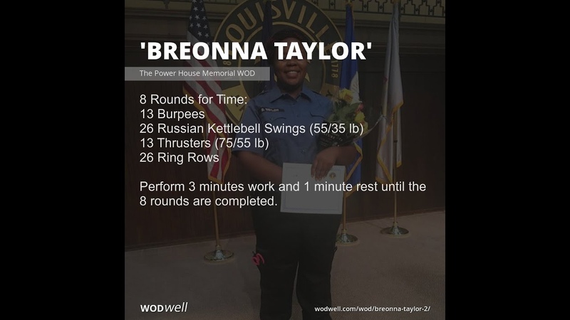 Breonna Taylor memorial WORKOUT, DUMBBELL