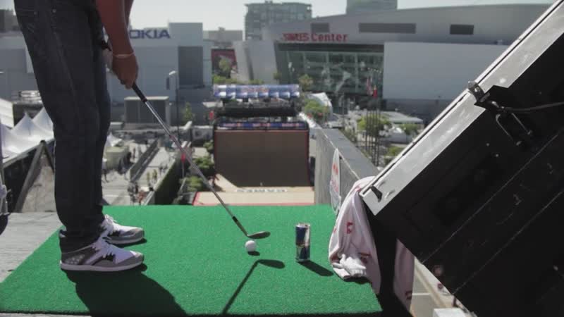 Golfing on the Mega Ramp Red Bull Off Course