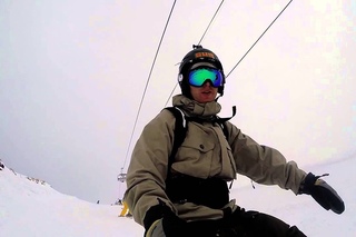 домбай 2015 gopro snowboard