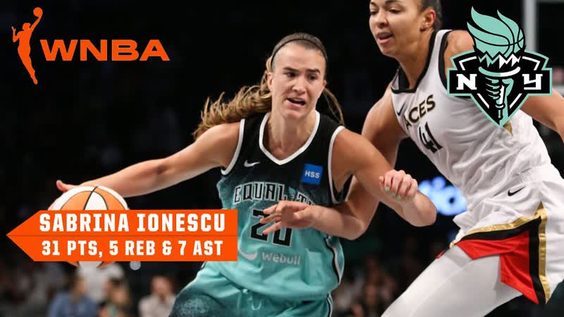 Sabrina Ionescu SHOWERS 6 3 PM for 31 PTS to blow out Aces , WNBA on