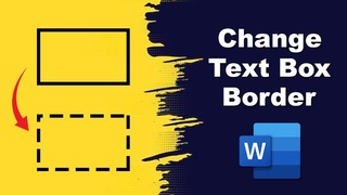 How to change text box border in Microsoft Word