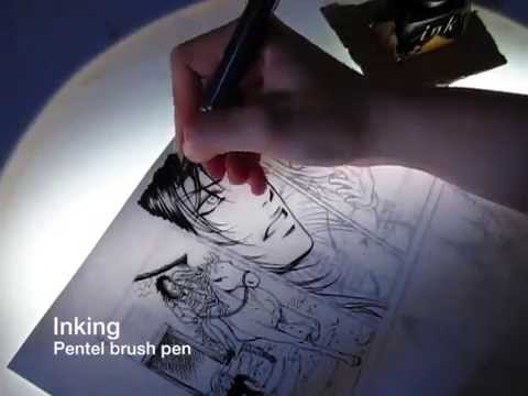 Inking with G pen nib and Pilot