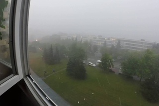 Ураган в Минске. .